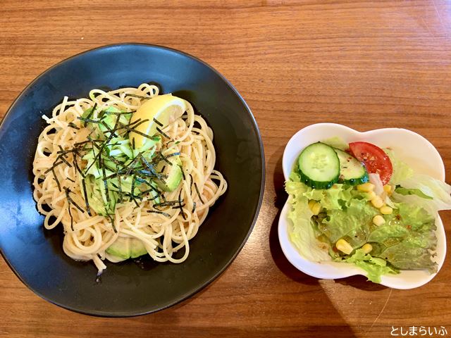 椎名町サイフォニスタ パスタとサラダ