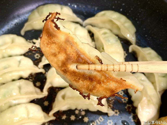 餃子の雪松 焼き上がり