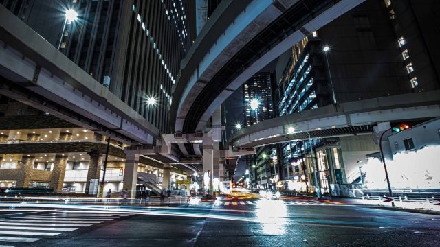 東池袋IC 高架下の夜景