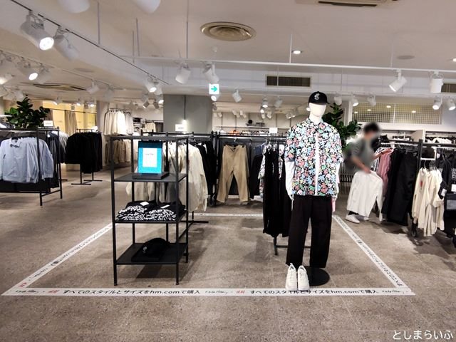 H&M池袋店 男性の服