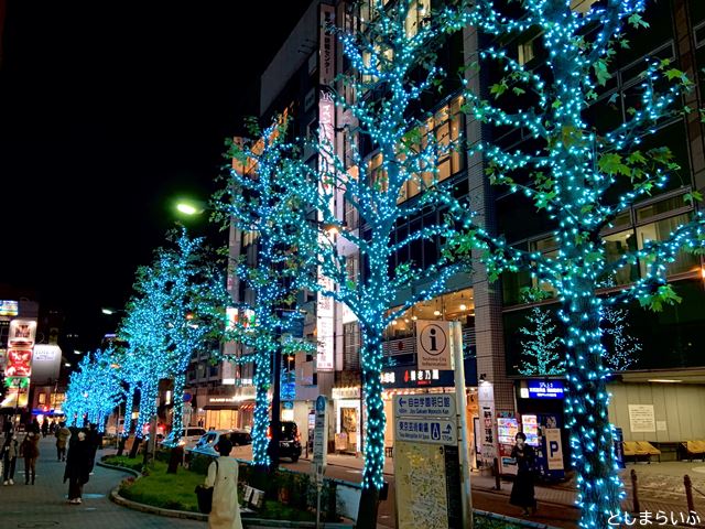 池袋メトロポリタン通り イルミネーション