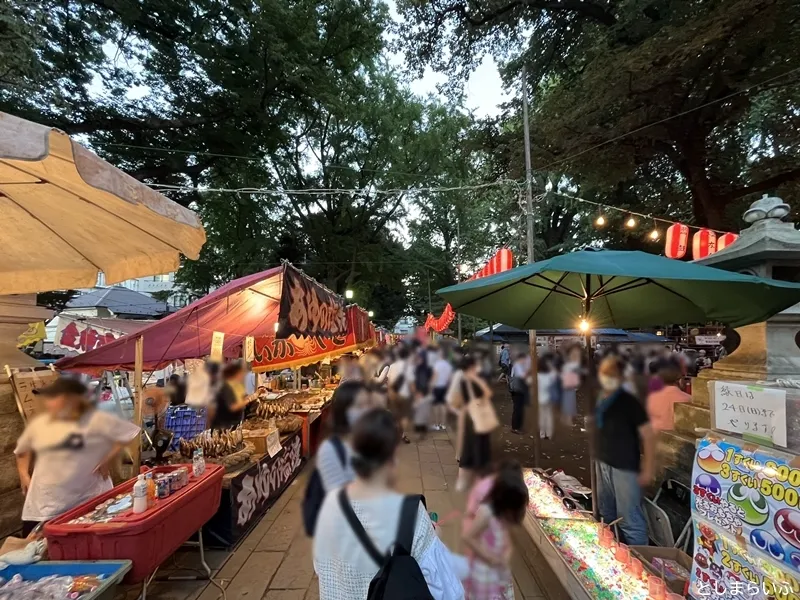 鬼子母神 盆踊り 屋台