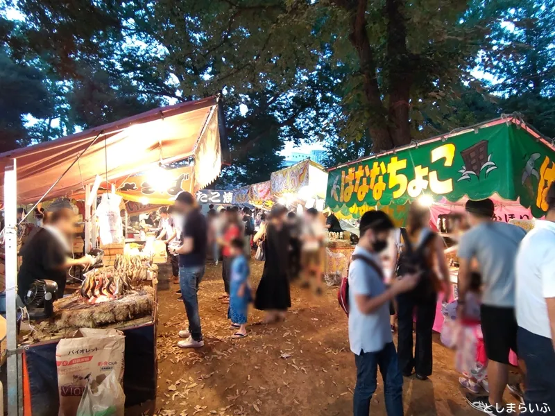 鬼子母神 夏市 屋台