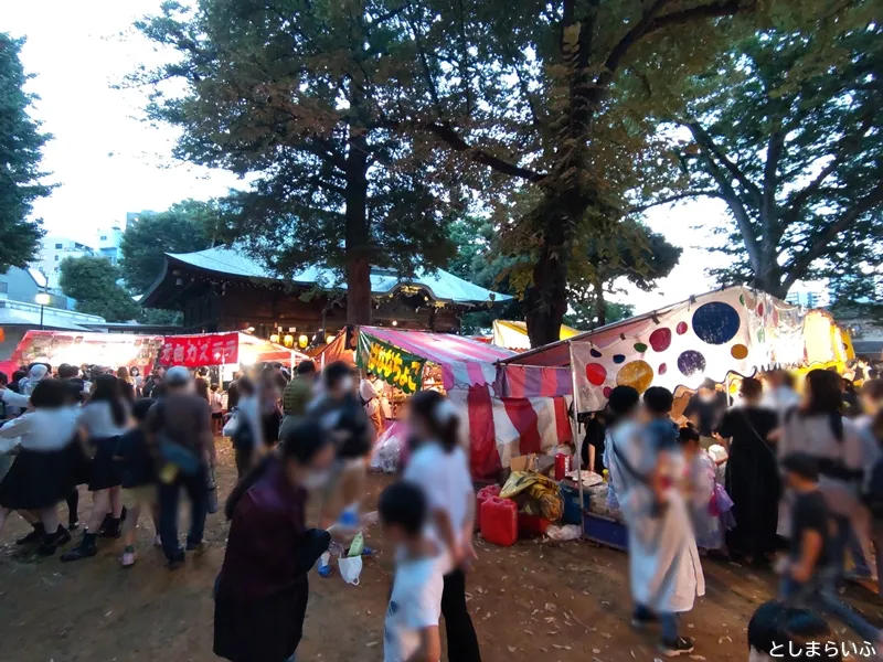 鬼子母神 夏市 会場の様子