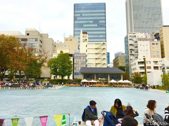 南池袋公園 芝生養生期間