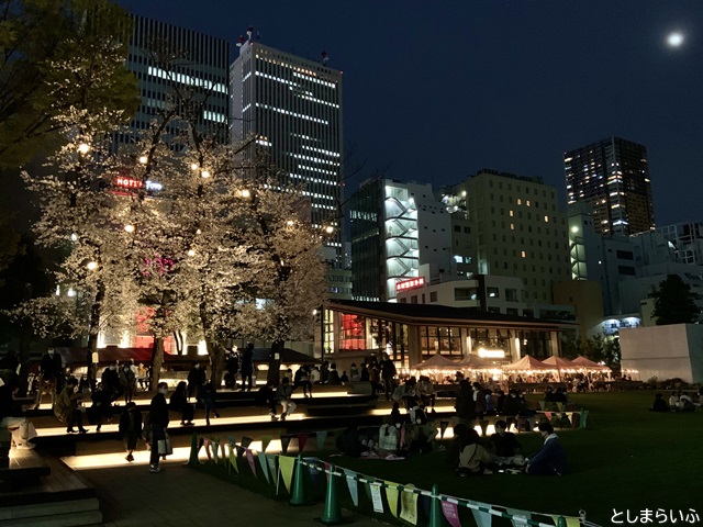 南池袋公園 夜景