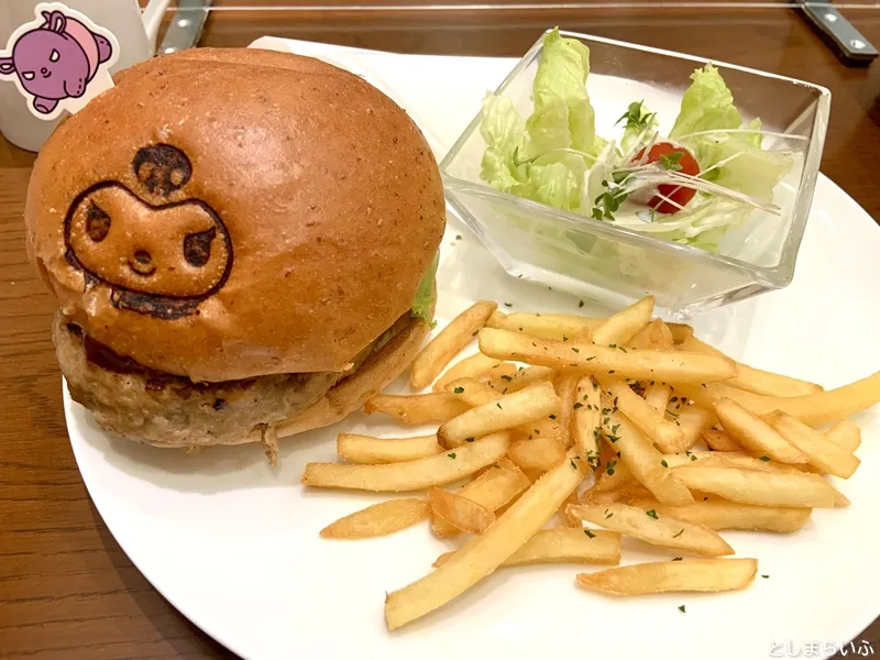 サンリオカフェ 池袋 ハンバーガー