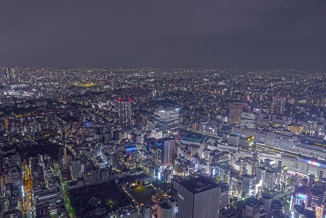 サンシャイン展望台 ビル群の夜景