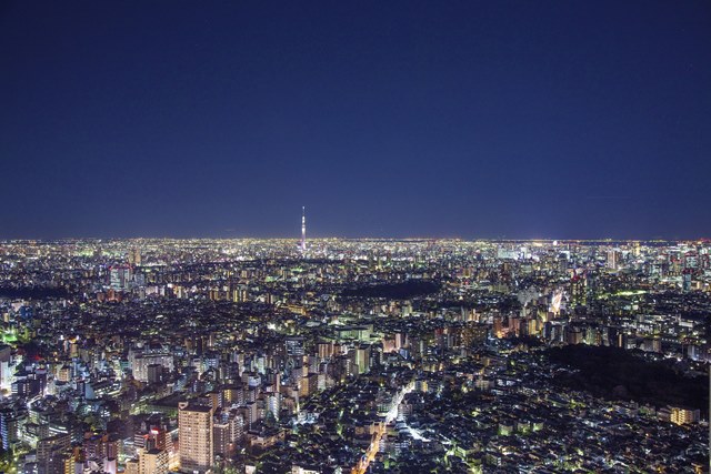 サンシャイン展望台 夜景 スカイツリー