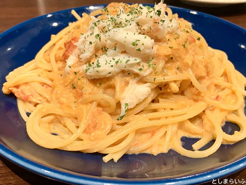 但馬屋珈琲店 香住ガニのトマトクリームパスタ