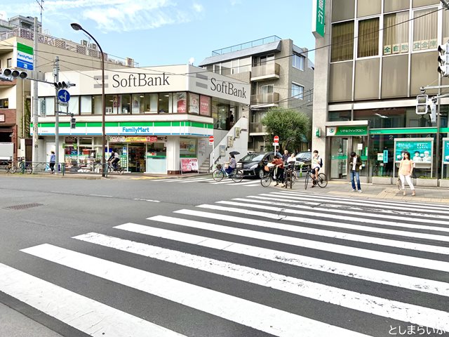 天気の子 目白 聖地 パトカーと出くわす交差点