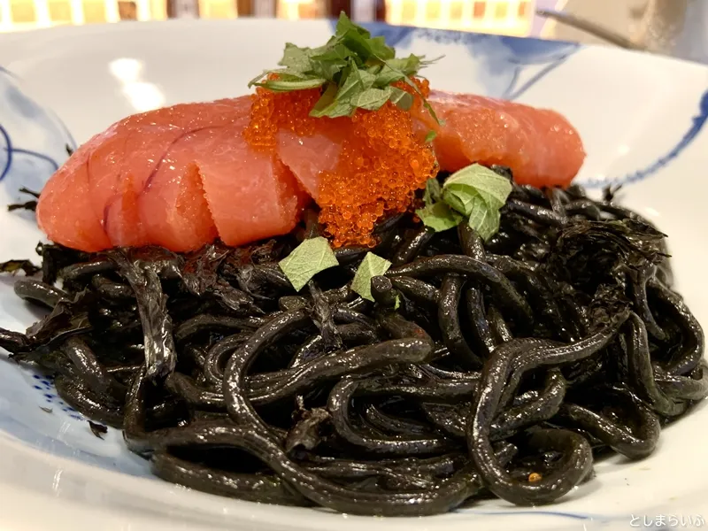 東京たらこスパゲティ 黒いスパゲティ